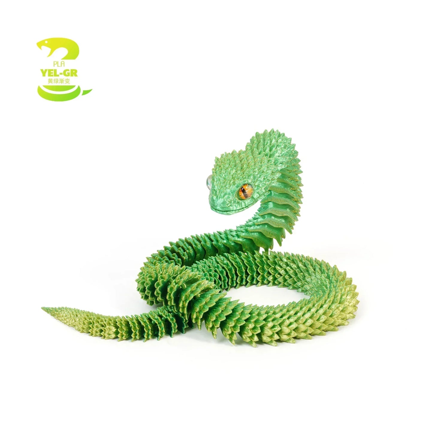Serpentine 3D Art Sculpture