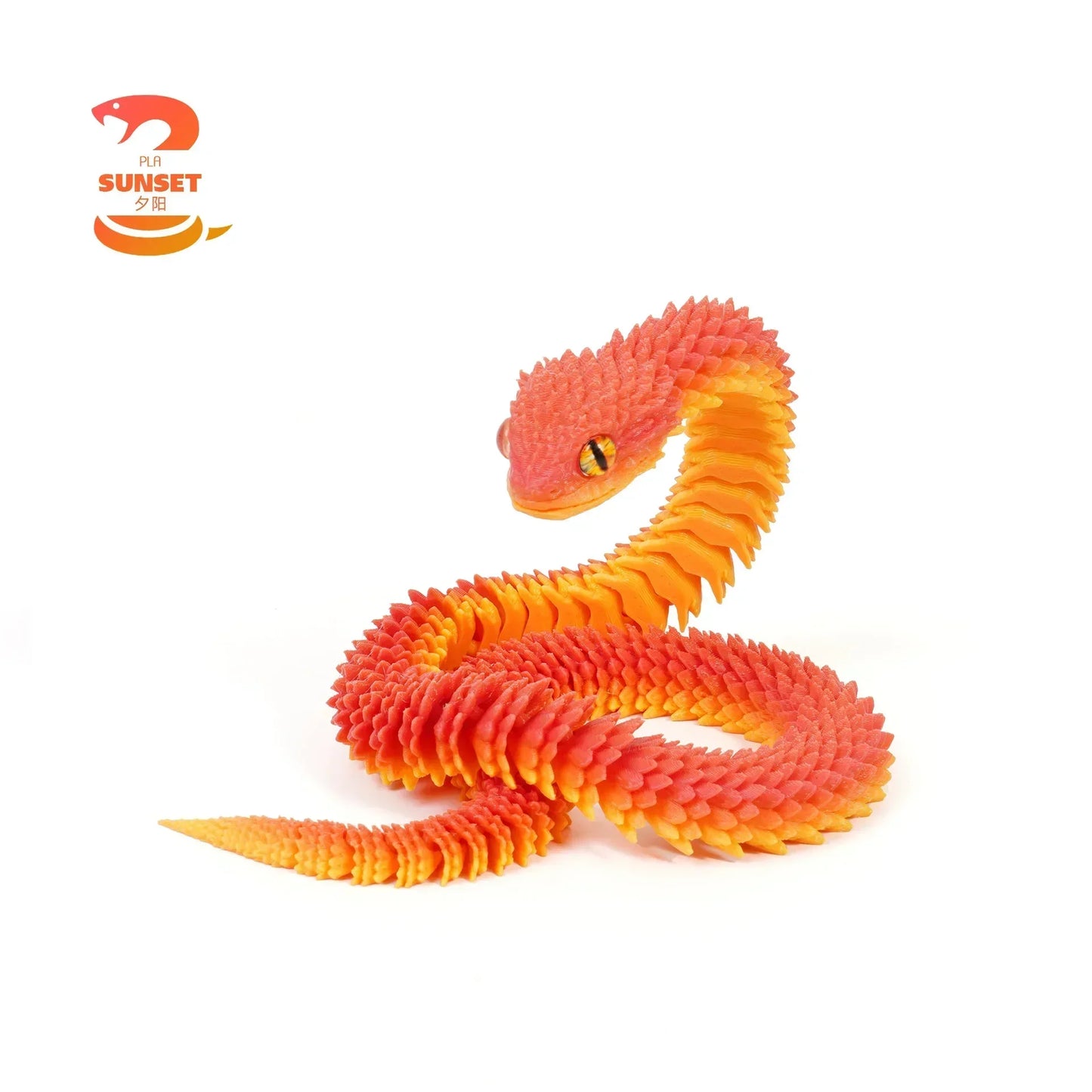 Serpentine 3D Art Sculpture