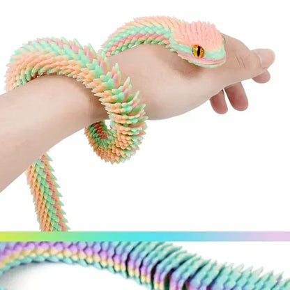 Serpentine 3D Art Sculpture