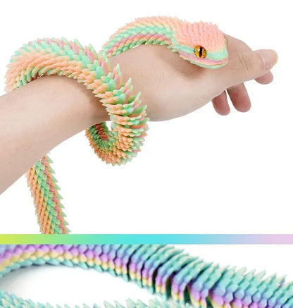 Serpentine 3D Art Sculpture