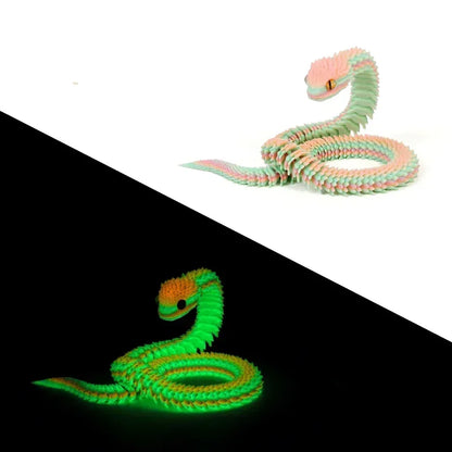 Serpentine 3D Art Sculpture