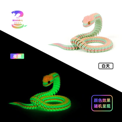 Serpentine 3D Art Sculpture