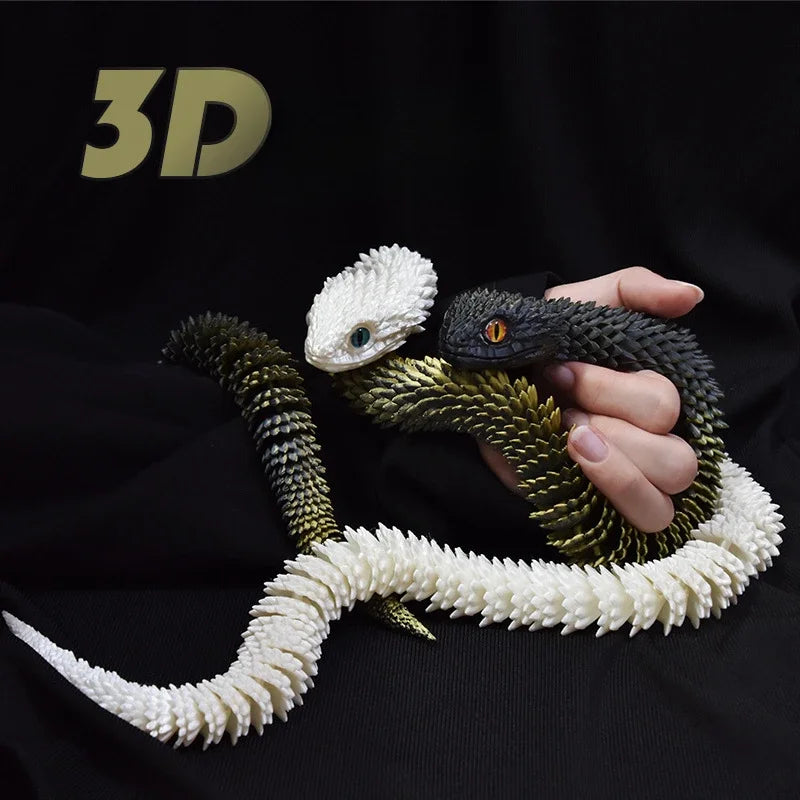 Serpentine 3D Art Sculpture