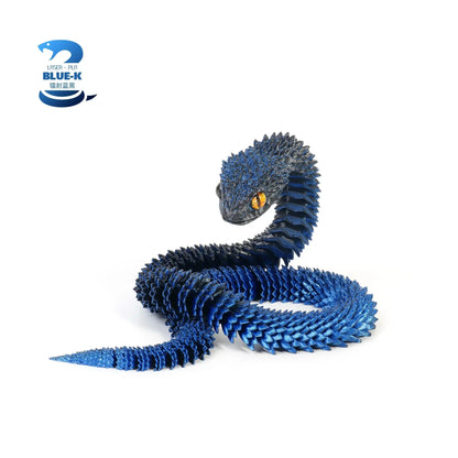 Serpentine 3D Art Sculpture