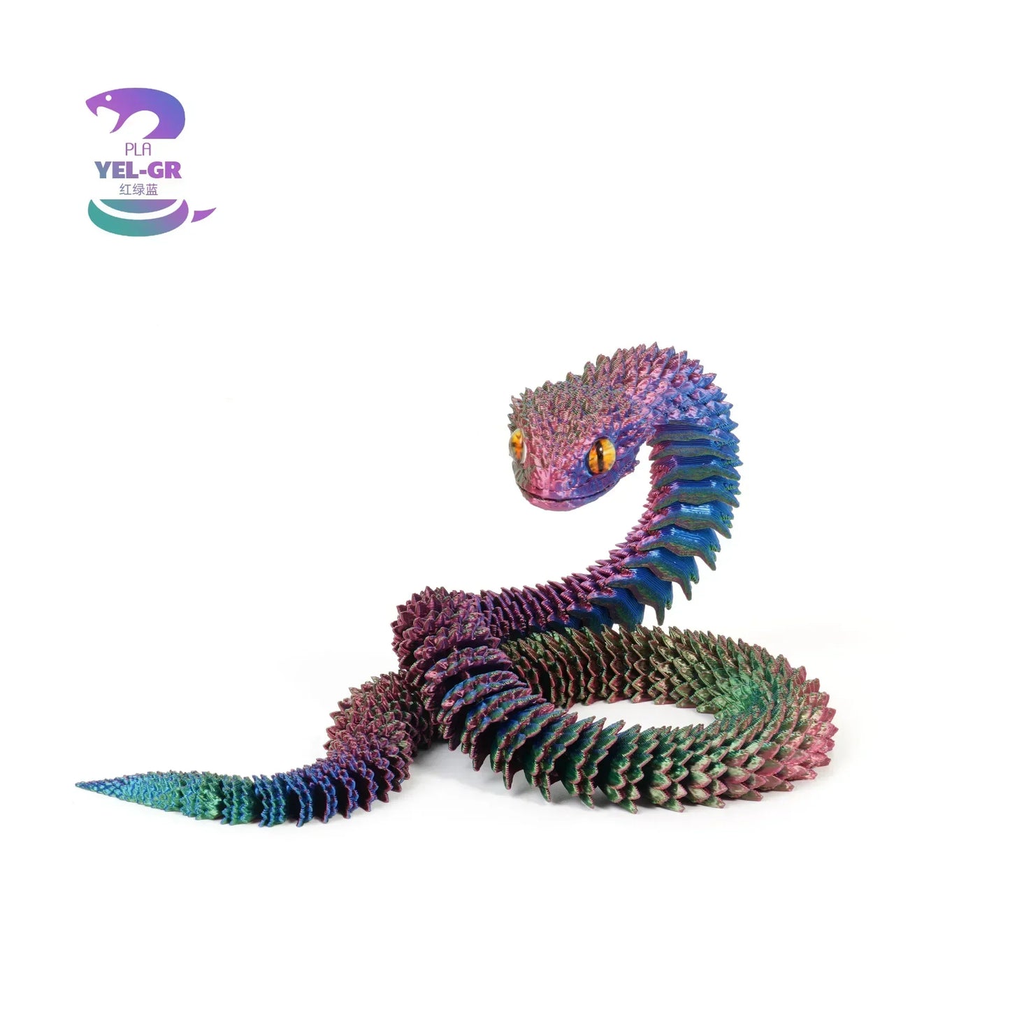 Serpentine 3D Art Sculpture