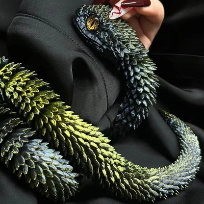 Serpentine 3D Art Sculpture